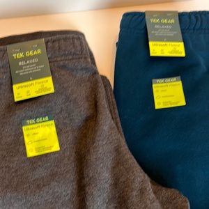 2 Pairs Boys Tek Gear Fleece Relax Fit Pants